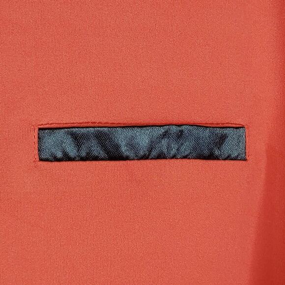 Sligo Golf Polo Shirt Men's M ? Orange Logo Collared Short Sleeve Contrast Trim - Picture 4 of 7